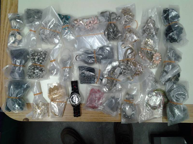 lot 57 image: Large Lot Of Assorted Jewelry (Earrings, Necklaces, Pins, Belts)