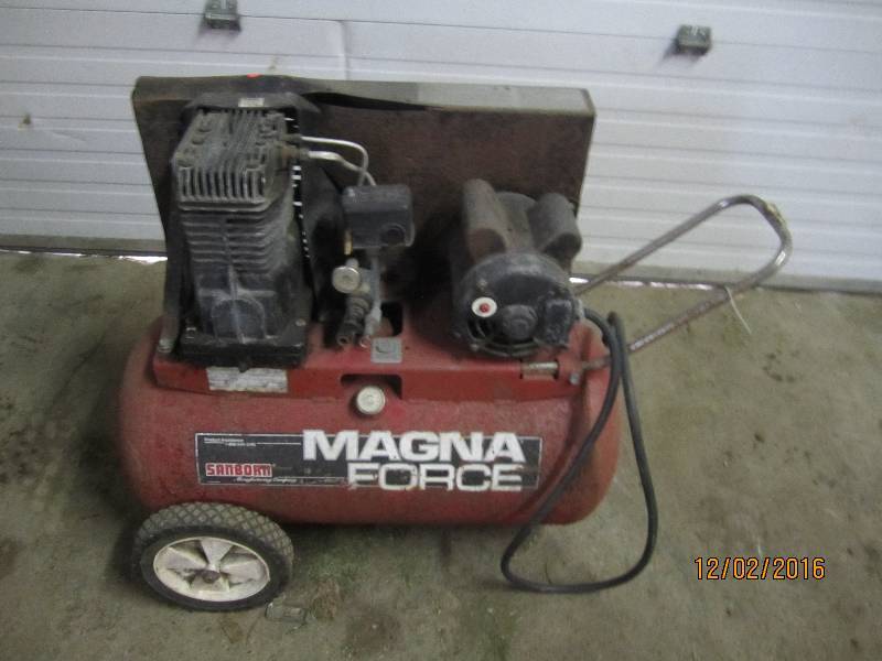 Sanborn Magnaforce air compressor, ...