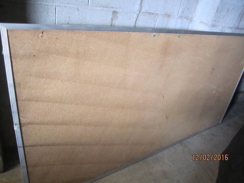 Large 4 x 8 bulletin board...