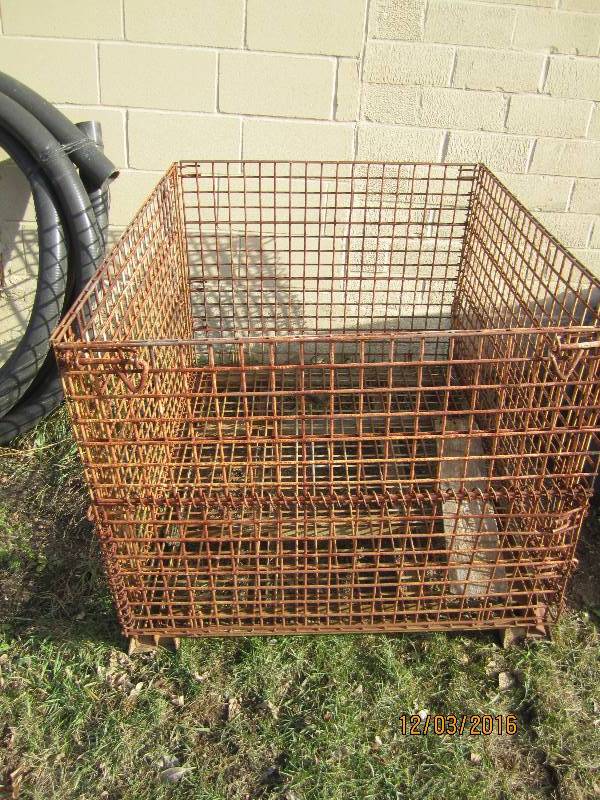 39 x 48 metal bin with drop down s...
