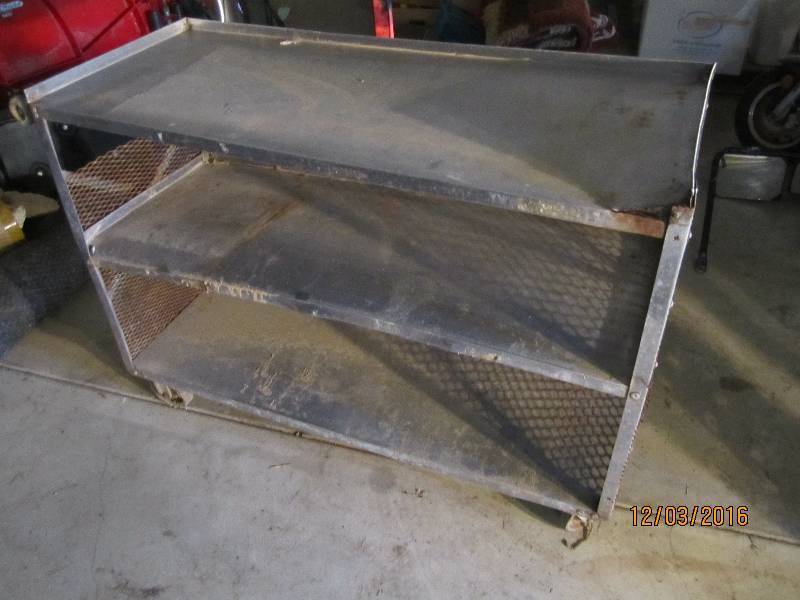 Metal cart on wheels, 50 x 22 3 t...