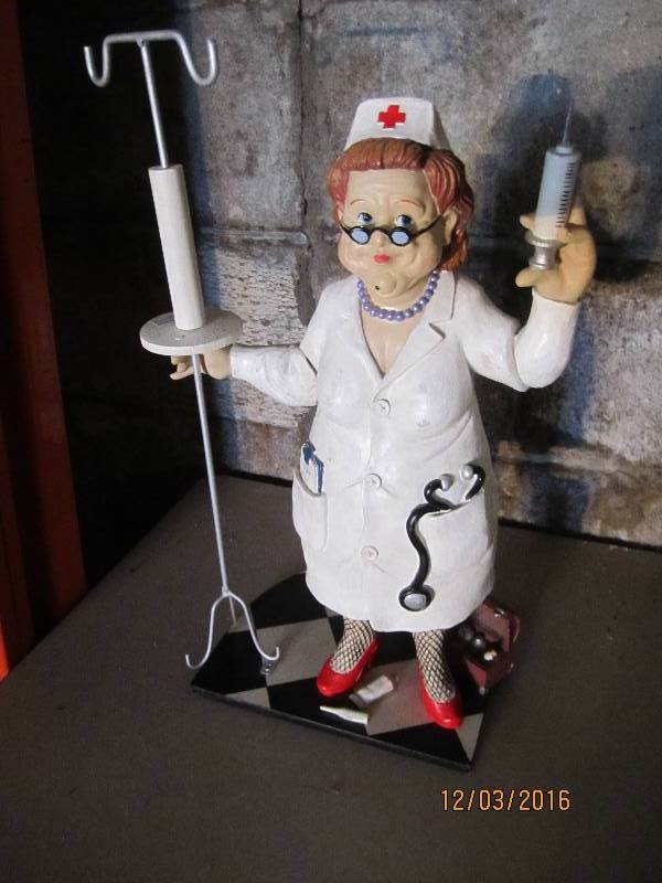 Nurse towel and tissue holder...