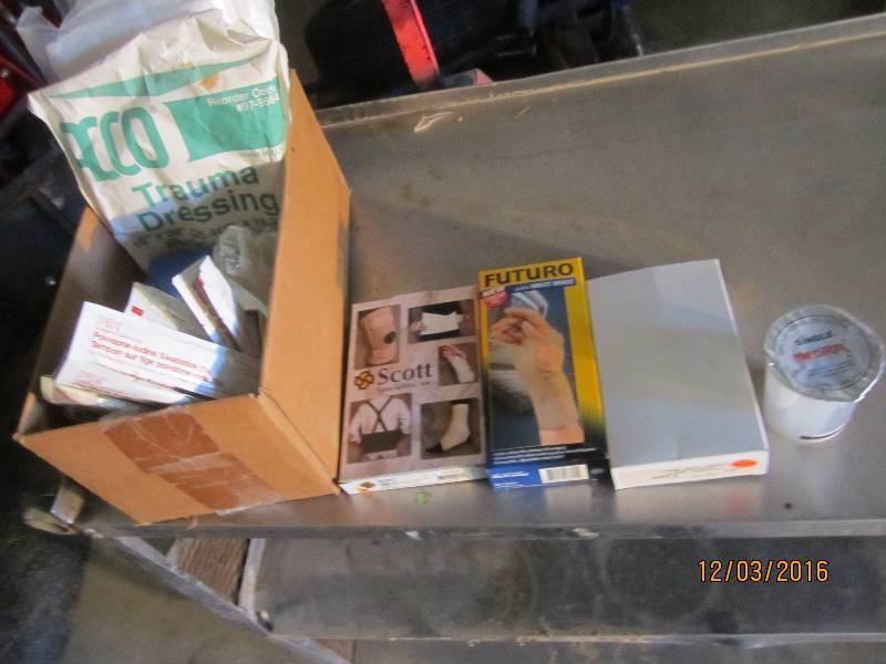 Lot of first aid supplies...