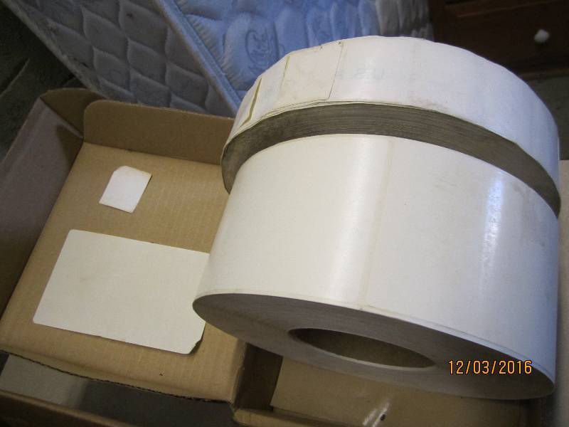 2 rolls of adhesive lables...