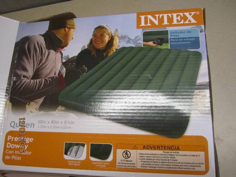Intex queen air mattress...