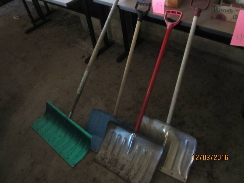 Lot of shovels...
