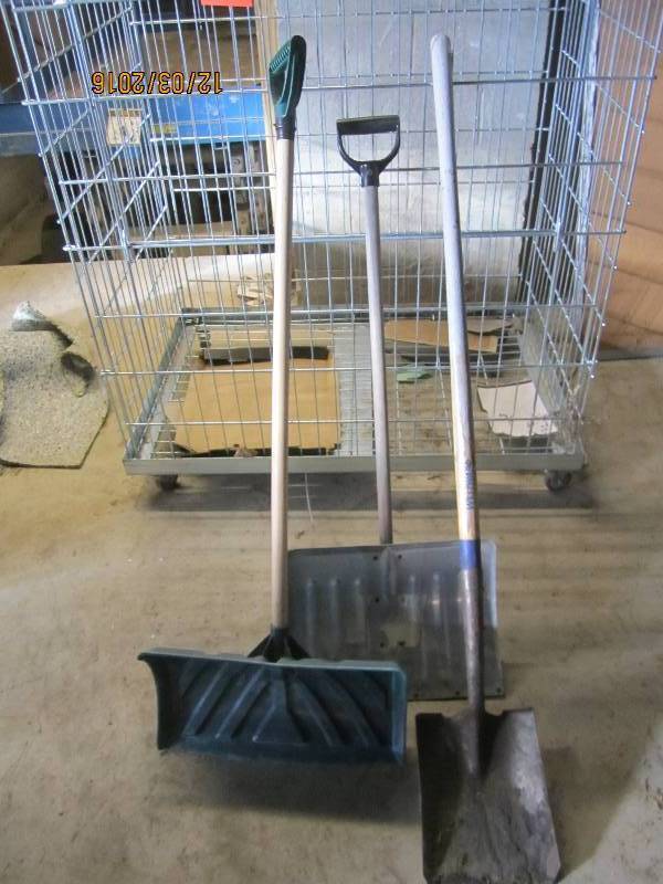 3 shovels...