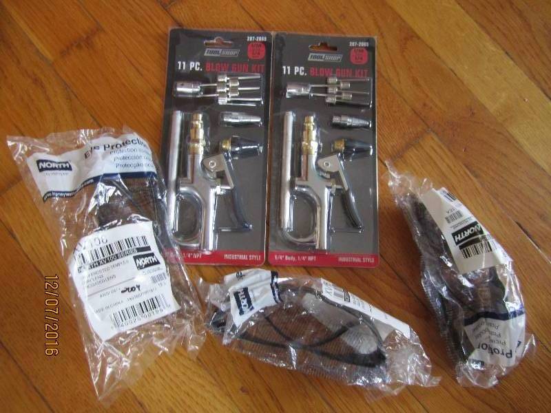 3 safety glasses and air tools...