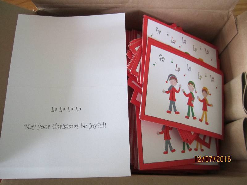 Approx 1200 elf cards, with glitter...