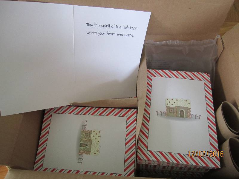 Approx 1400 gingerbread cards, with...