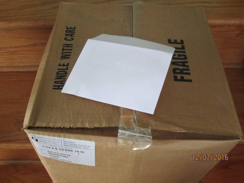 2000 card envelopes...