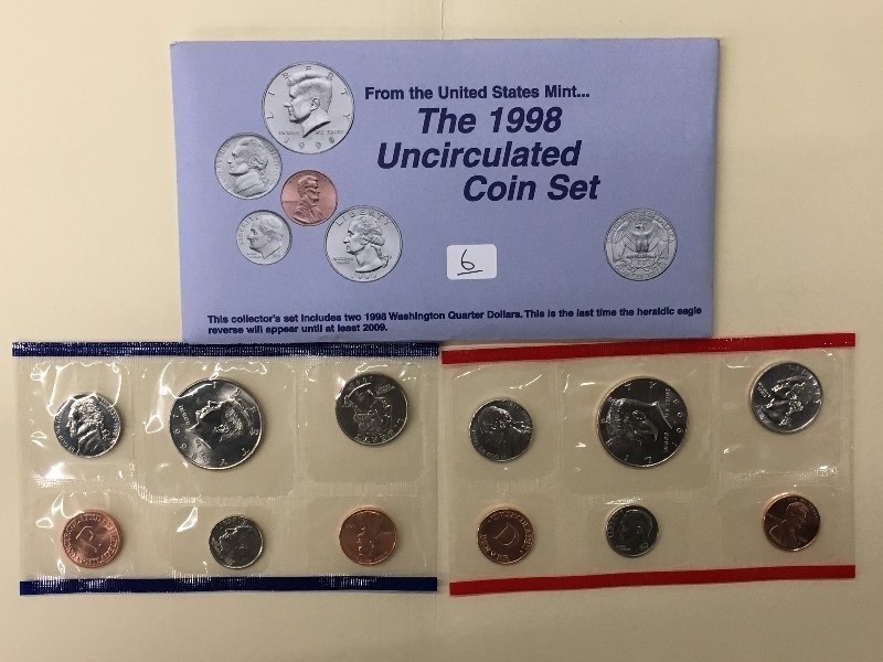 1998 Uncirculated Coin Set ...