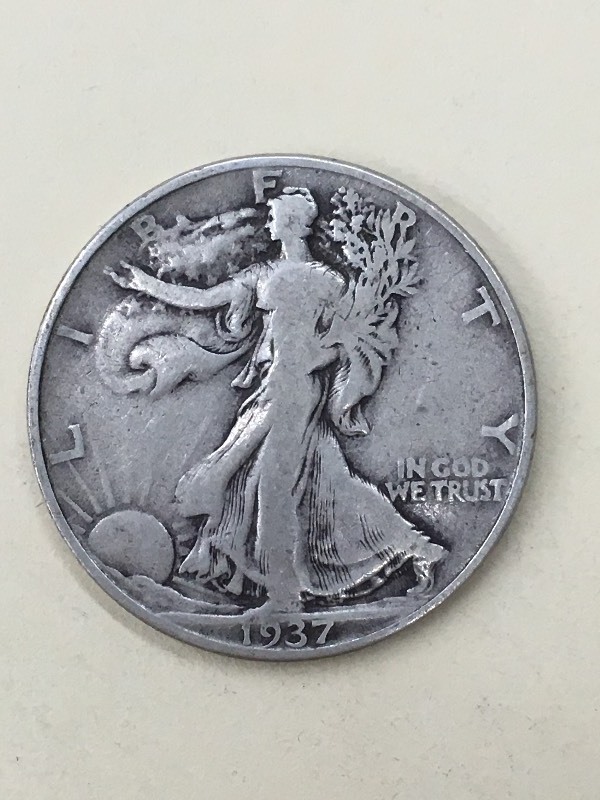 1937 Walking Liberty Half Dollar ...