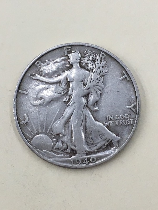 1940-S Walknig Liberty Half Dollar ...
