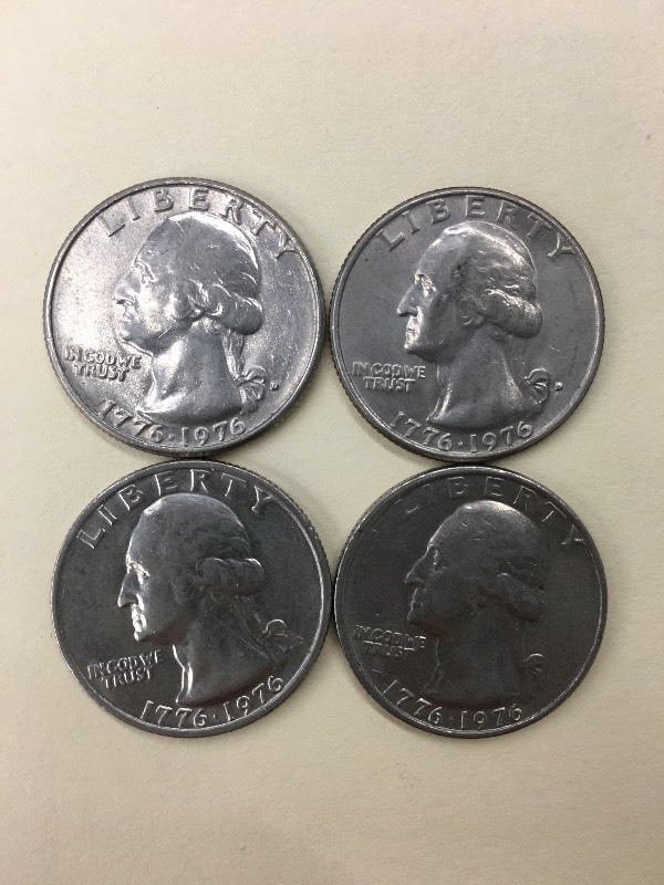 (4) 1776-1976 Bicentennial Washingt...