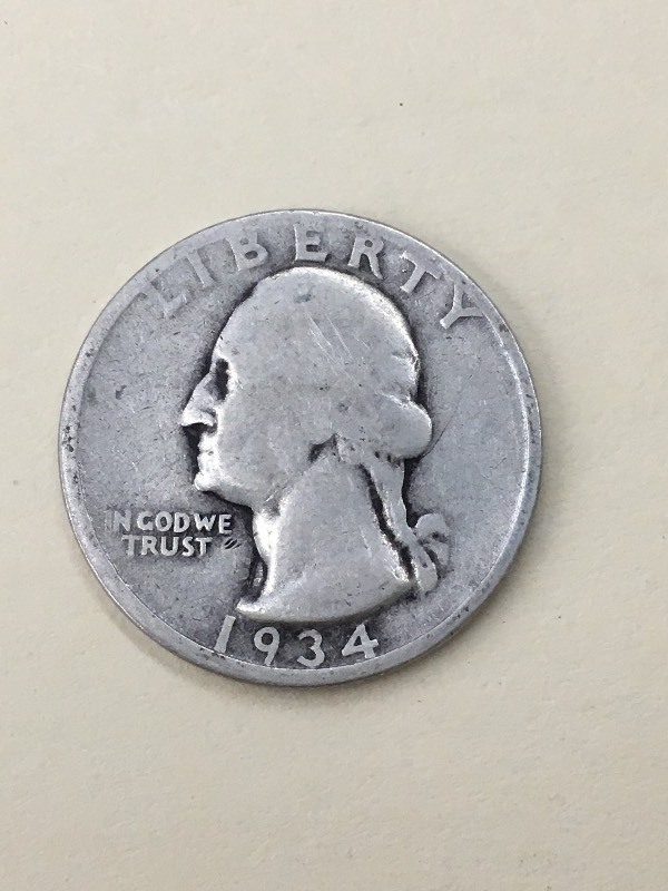 1934 Washington Quarter...