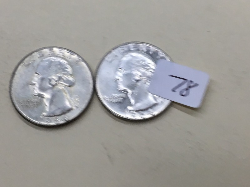 (1) 1964-D & (1) 1964 Washington Qu...