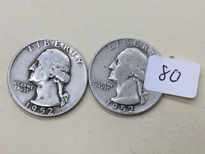 (1) 1952-D & (1) 1952-S Washington ...