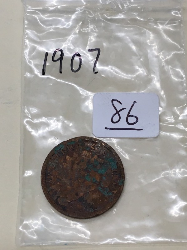 (1) 1907 Indian Head Cent ...