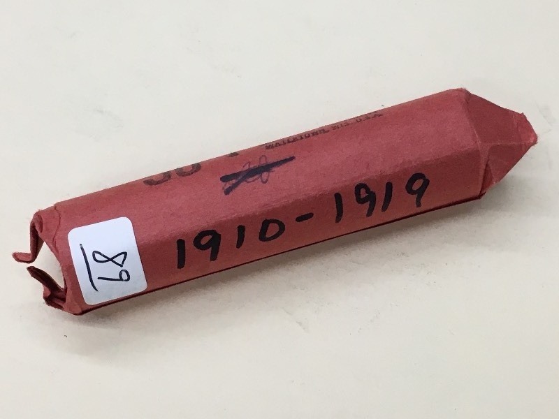 (1) Roll Of (50) 1910-1919 Cents ...