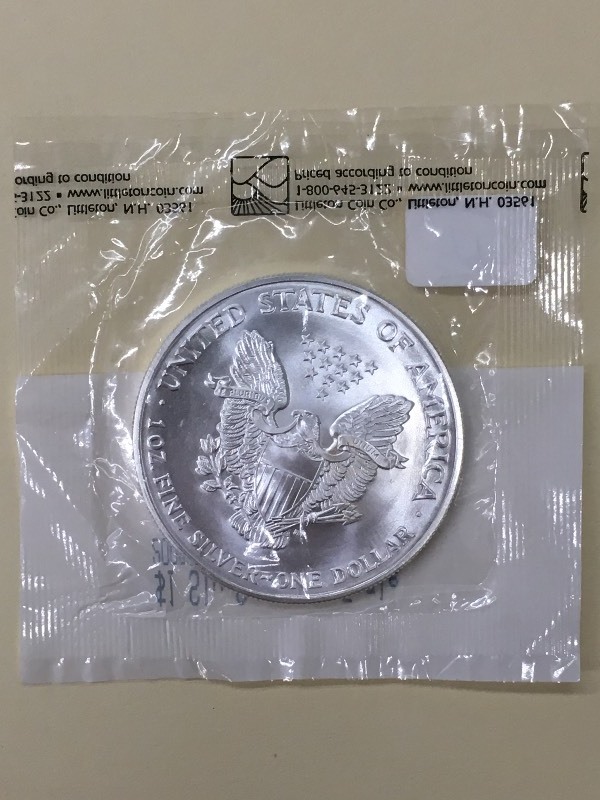 2002 Unc American Eagle Silver Doll...
