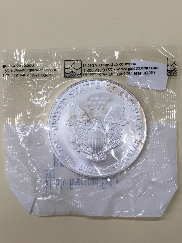 2003 Unc American Eagle Silver Doll...
