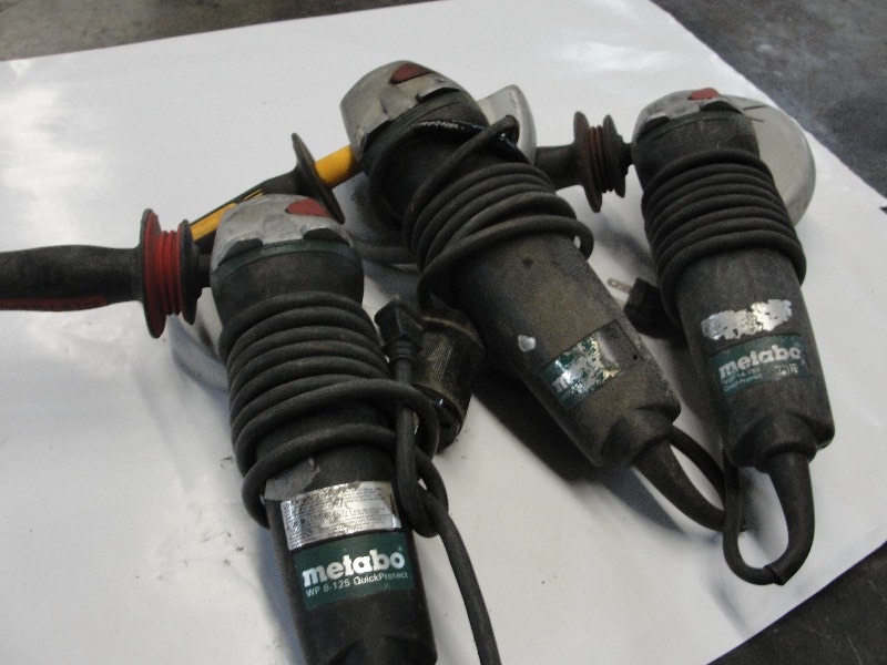 Set of Three 5 Metabo Grinders