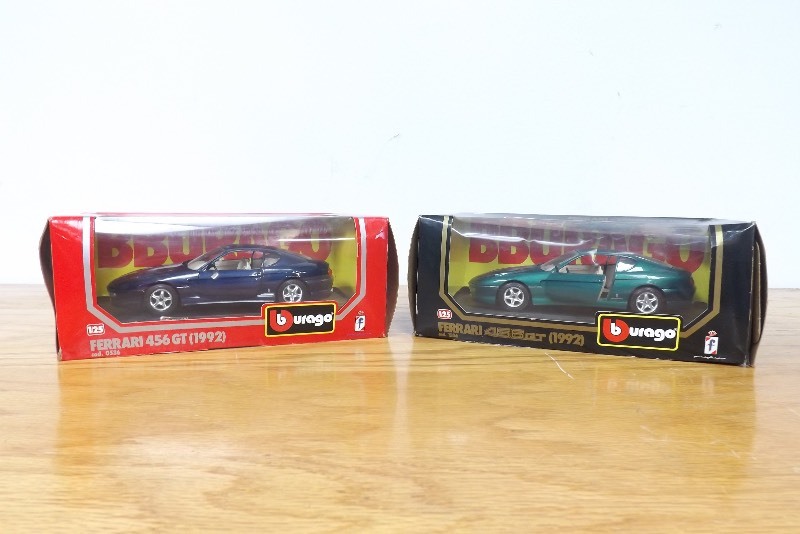 2 Mint in Box Burago 125 Scale Ferraris