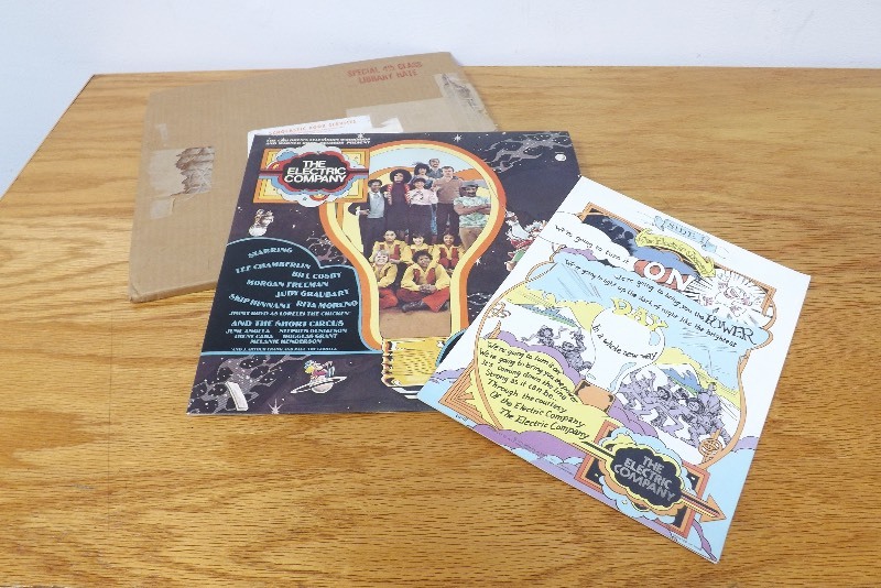 NEW The Electric Company Record LP & Activity Book 1972 TV Moreno Cosby Freeman