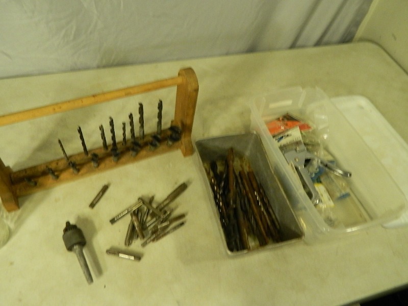 lot 39 image: Drill Bits, Hardware, Stapler, Etc