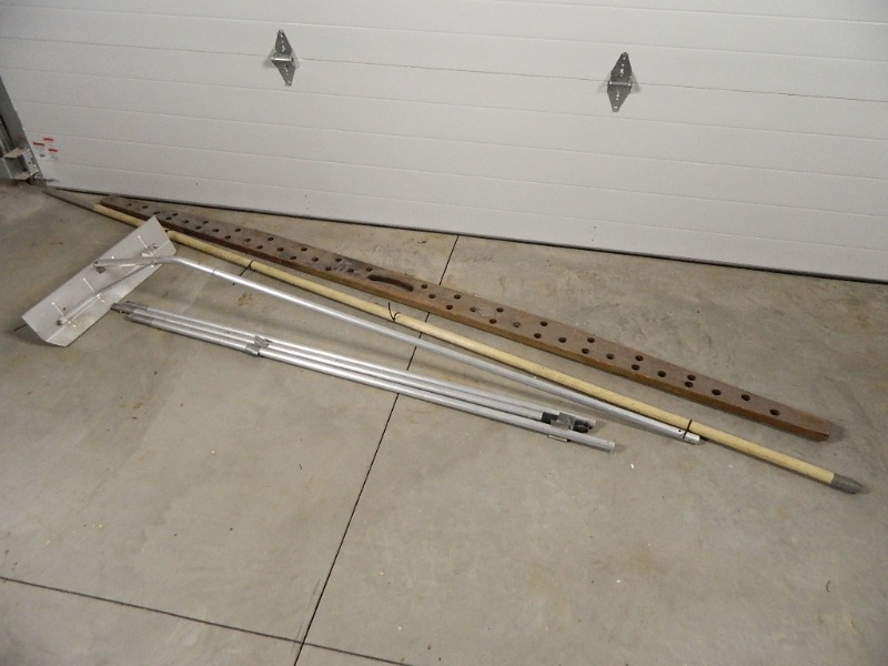 lot 129 image: Roof Rake, Concrete Board, Etc