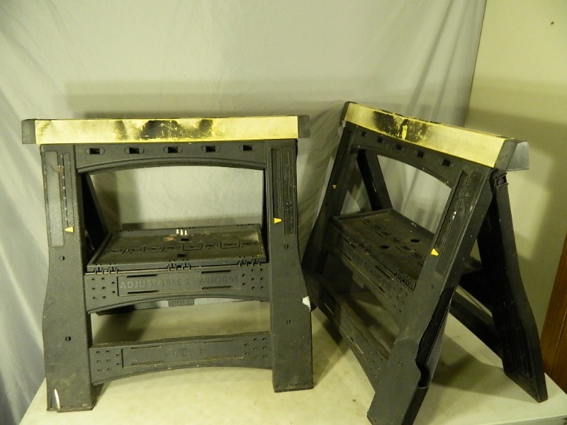 lot 145 image: Pair of Sawhorses