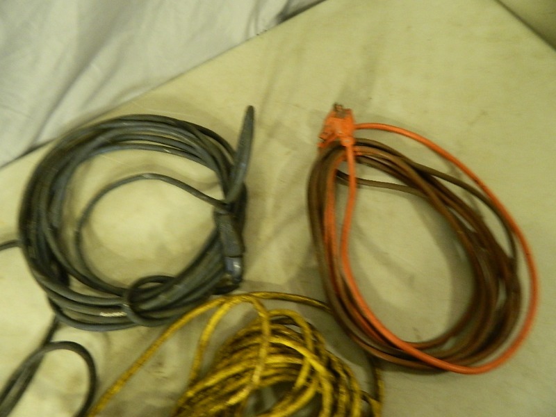 lot 146 image: Large Grinder and Extension Cords