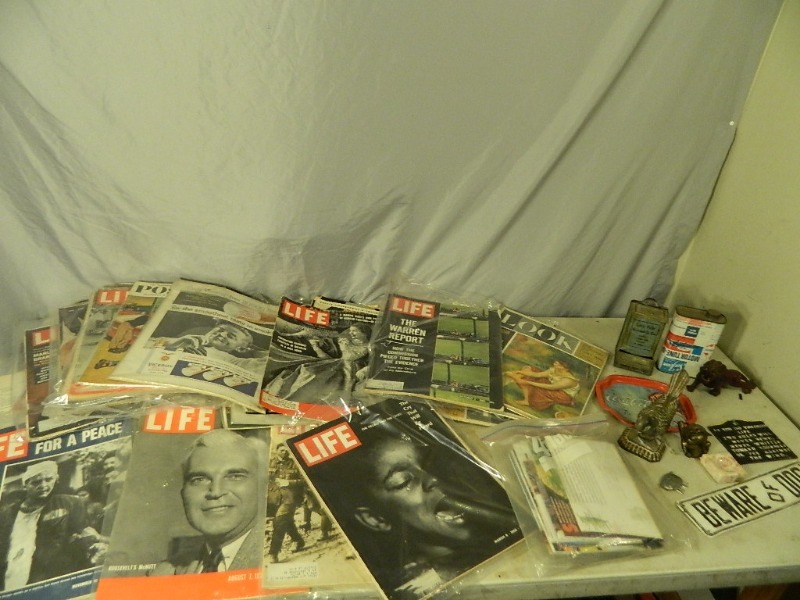 lot 223 image: Vintage Life Magazines and Collectibles