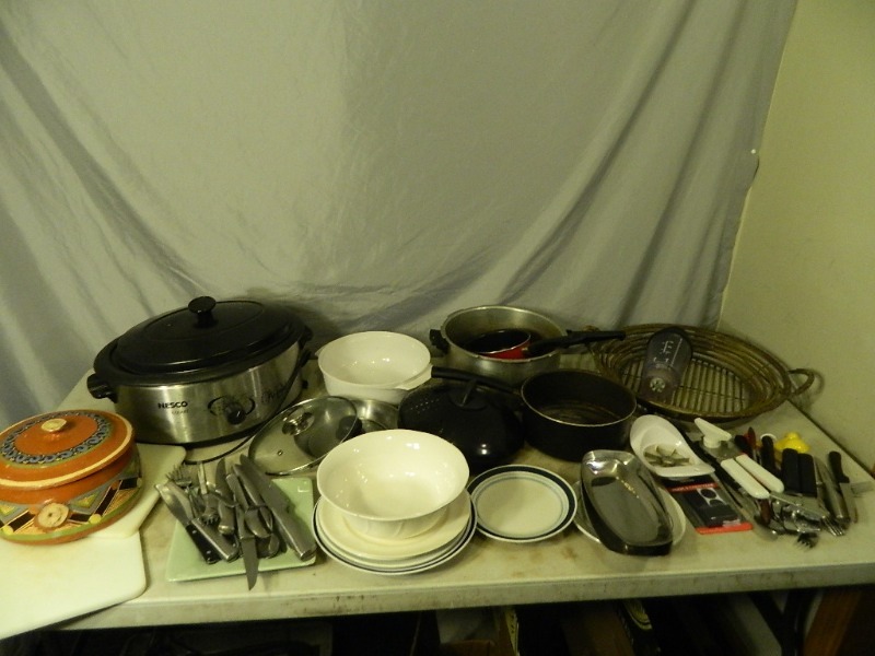 lot 236 image: Pots, Pans, Dishes, Utensils