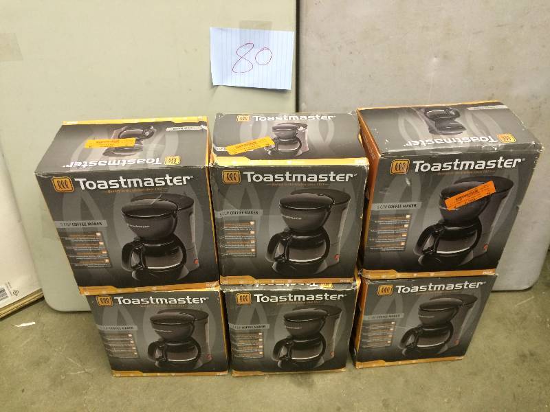 Lot of 6 Toastmasters Coffee Makers some new some used
