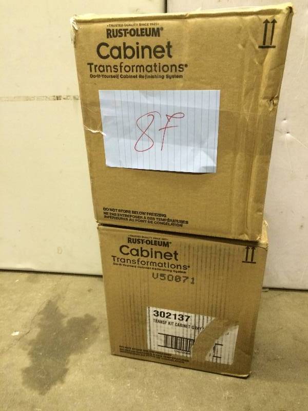 Lot of 2 Rust-Oleum Cabinet Transformation kit Gray 302137
