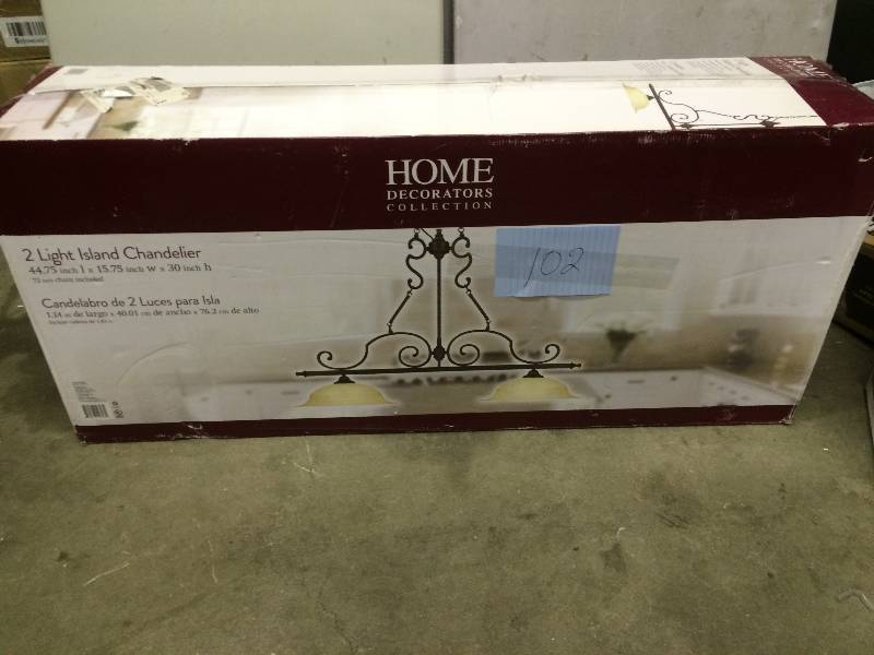 Home Decorators 2 Light Island Chandelier Never used