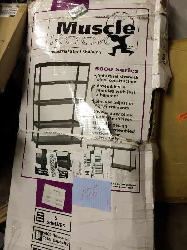 Muscle Rack Industrial Steel Shelving maybe missing hardware