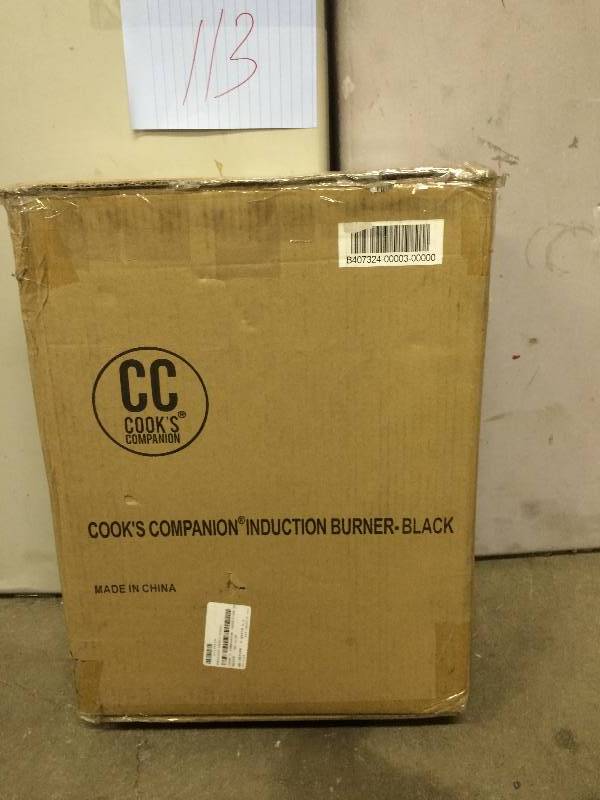 Cooks Companion induction Burner Black never used