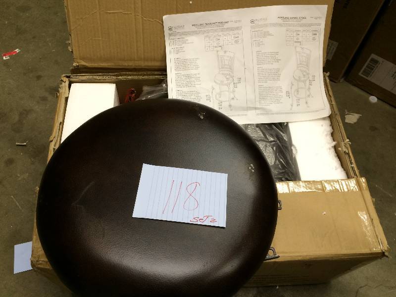 Lot of 2 Portland Swivel Bar Stool
