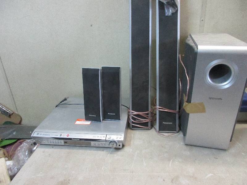 lot 36 image: Panasonic DVD home theater surround sound system