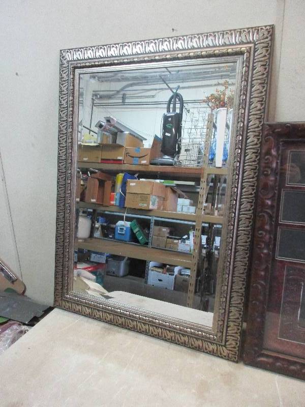 lot 56 image: large mirror and large picture frame