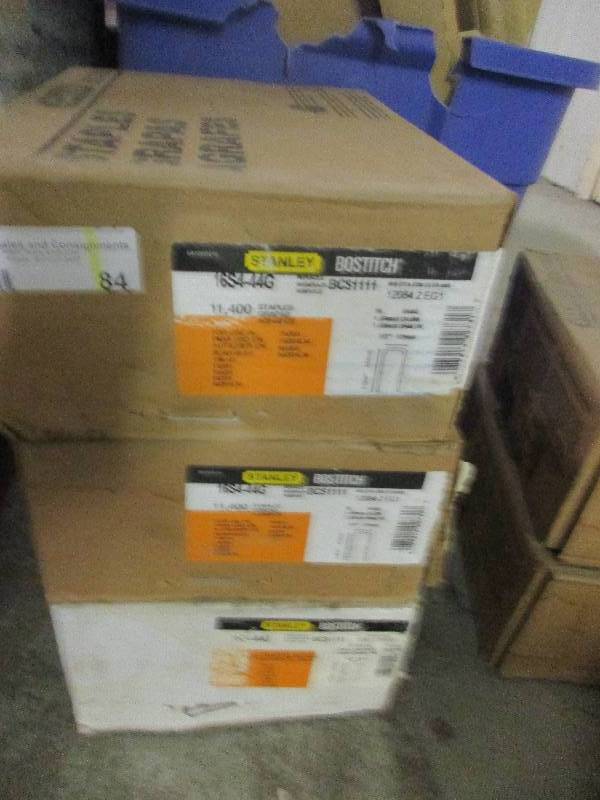 lot 84 image: Bostitch staples part number 16S4-44G 3 boxes