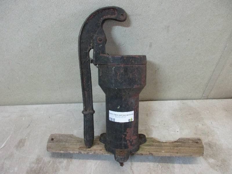lot 92 image: antique pump