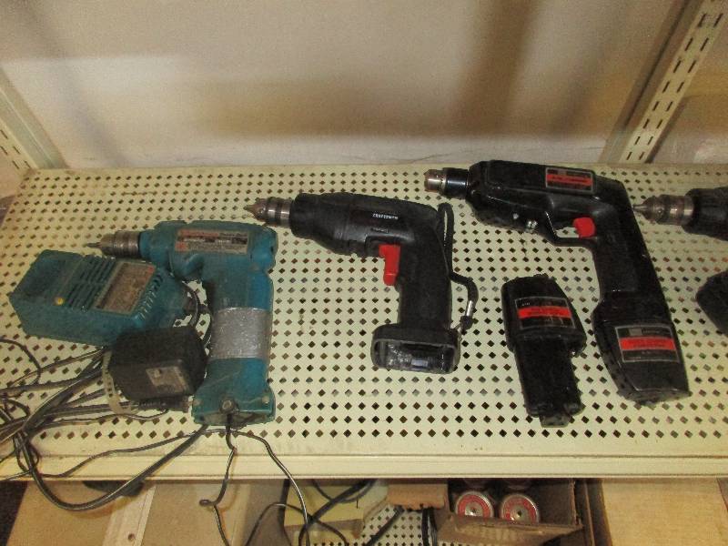 lot 109 image: box of drills 5 total
