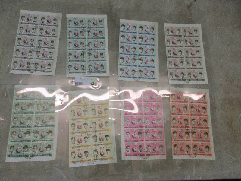lot 124 image: USA VS JAPAN Baseball stamp collection