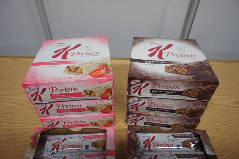 Lot of 8 Boxes of Assorted Special K Protein Bars Exp - 716
