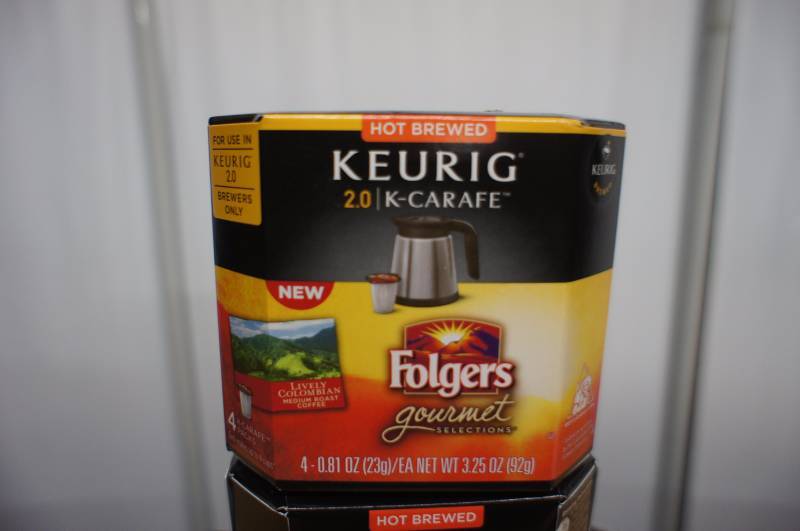 Lot of 7 Boxes of Folgers Gourmet Keurig K-Carafe Coffee Lively Colombian Medium Roast 4 - 0.81 oz Cups per Box Exp - 1116