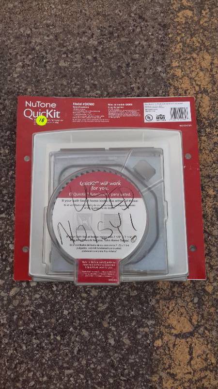 lot 18 image: NuTone quick kit-bath fan upgrade